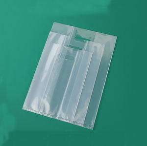 Bolsa de Plástico Transparente Troquelada al por Mayor para Restaurante, Bolsa con Asa para Llevar Comida, Bolsa de Embalaje Personalizada con Logotipo para Pan y Pasteles, Bolsa de Compras - Product Image 5