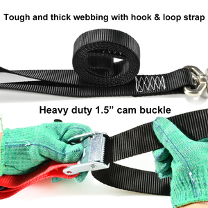 Bien fait 38mm 2.4m Moto Guidon Cam Boucle Sangles D'arrimage <span class=keywords><strong>avec</strong></span> <span class=keywords><strong>Mousqueton</strong></span> Rotatif Crochets pour Dirt Bike - Product Image 6