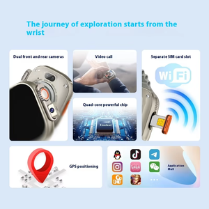 สมาร์ทวอทช์ HW Ultra2 รองรับซิมการ์ด 4G กล้องคู่ GPS Wifi รองรับการโทรแบบวิดีโอคอลด้วยกล้องคู่ความคมชัดสูง - Product Image 3