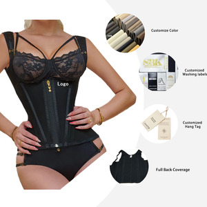 Faja Reductora de Cintura Transpirable de Alta Compresión con 13 Varillas de Acero, Material de Spandex/Nailon, Color Rosa, 2026 - Product Image 5