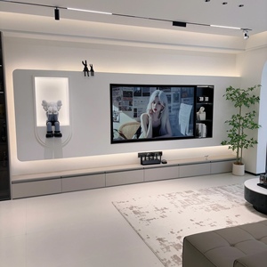 <span class=keywords><strong>Mueble</strong></span> de <span class=keywords><strong>TV</strong></span> Modular de Diseño Moderno Personalizado Inteligente, <span class=keywords><strong>Mueble</strong></span> de Salón, Conjuntos de Muebles de <span class=keywords><strong>TV</strong></span> de Acero Inoxidable - Product Image 2