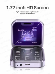 새로운 I16 Pro 듀얼 SIM 듀얼 대기 휴대 전화 플립 휴대 전화 블루투스 접이식 소형 전화