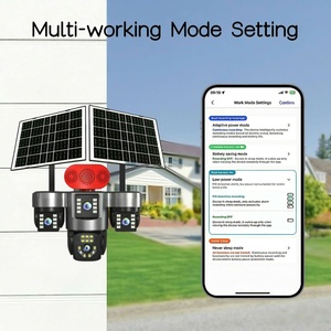 Hieasy 16000mah Four Lens 3PTZ Wifi 4G Sim Card IP HD PTZ <b>CCTV</b> Light Outdoor Bullet Solar <b>Wireless</b> Security Surveillance Cameras - Product Image 5