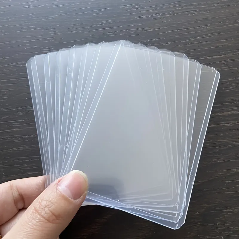 35PT двухсторонняя съемная защитная пленка Жесткий пластиковый Чехол для карт Idol для хранения фотоальбома Прозрачный чехол для карт