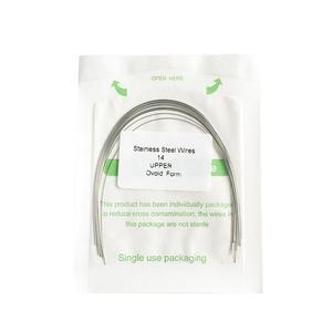 سلك مقوس مستدير/مستطيل الشكل من الفولاذ المقاوم للصدأ لتقويم الأسنان - Product Image 1