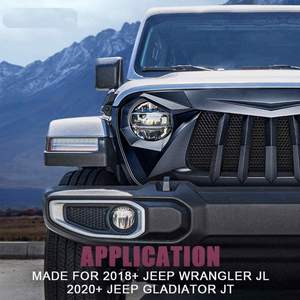 Gobison 2018 2019 2020 2021 4x4 Accessoires tout-terrain Pare-chocs avant Grille pour <span class=keywords><strong>JEEP</strong></span> WRANGLER JL JT - Product Image 5