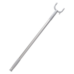 Retractable Clothes Drying Rack Aluminum Double Headed Forks For Balcony Indoor Use - Product Image 1