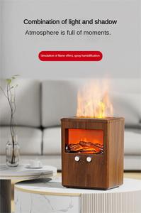 3L không dùng nước tự động tắt ngọn lửa màu gỗ tạo độ ẩm cho nhà & văn phòng Quà Tặng thiết kế mới mô phỏng than ánh sáng khuếch tán hương thơm - Product Image 6