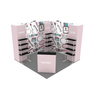 ชั้นวางของขนาด 10x10 ฟุต ฉากหลัง ชั้นวางสินค้า สำหรับงานแสดงสินค้า งานนิทรรศการ บูธจัดแสดง - Product Image 1