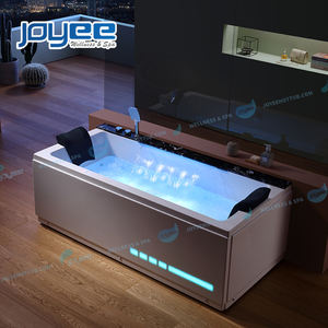 JOYEE-bañera de hidromasaje LED de lujo para dos personas, Panel de piedra de mármol europeo moderno, cascada, bañera de hidromasaje, novedad de <span class=keywords><strong>2022</strong></span> - Product Image 1