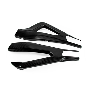 ฝาครอบเฟรมลายทแยงคาร์บอนไฟเบอร์100% รถจักรยานยนต์ + ฝาครอบสวิงสำหรับ <span class=keywords><strong>S1000RR</strong></span> <span class=keywords><strong>2020</strong></span> - Product Image 3