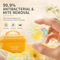 Lessives en capsules OEM ODM 140 pièces 5-en-1 Nettoyage en profondeur Capsules de gel Écologiques Anti-bactériennes Parfum longue durée Anti-taches