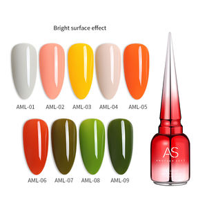 AML-Kit de esmaltes de uñas, laca de <span class=keywords><strong>Gel</strong></span> con acabado mate y brillante, en colores verde, naranja, rojo y rosa - Product Image 5
