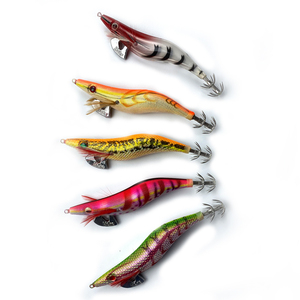 2026 GAMA Japón molde Yozuri al por mayor 2.5 # /3.0 # /3.5 #   Señuelo de pesca <span class=keywords><strong>dtd</strong></span> <span class=keywords><strong>EGI</strong></span> Squid Hook Jig de madera para camarones, pulpos y calamares - Product Image 4