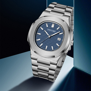 Célèbre marque hommes montre étanche en acier inoxydable bracelet classique hommes Business Casual OEM conception personnalisée Logo montre-bracelet à Quartz - Product Image 1