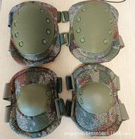 Genouillères tactiques camouflage noir pour sports de plein air, alpinisme, entraînement, détection d'aiguilles, polyester, unisexe, manches d'hiver