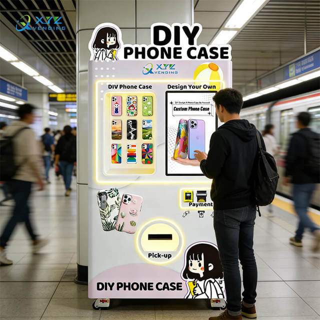 AI Technology UV Inkjet Instant Phone Case Printer Kiosk Mobile Phone Case Vending Machine for Printing Phone Cases