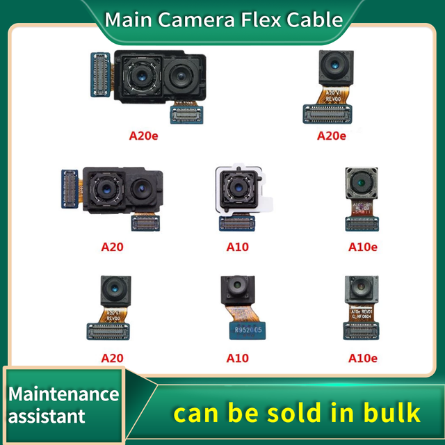 Back Front Facing Selfie Main Camera Flex Cable For Sam Galaxy A10 A10e A20 A20e A105 A205 Back Front Camera module