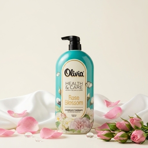 Rose Blossom Moisturizing <b>Shampoo</b> with Glycerin and Conditioning Agents for Soft and Manageable Hair 950 ml Olivia Health & Care - Product Image 1
