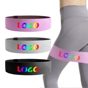 Özel Logo Yoga germe bantları egzersiz kumaş egzersiz dişli için direnç döngü ile elastik spor dokuma - Product Image 5