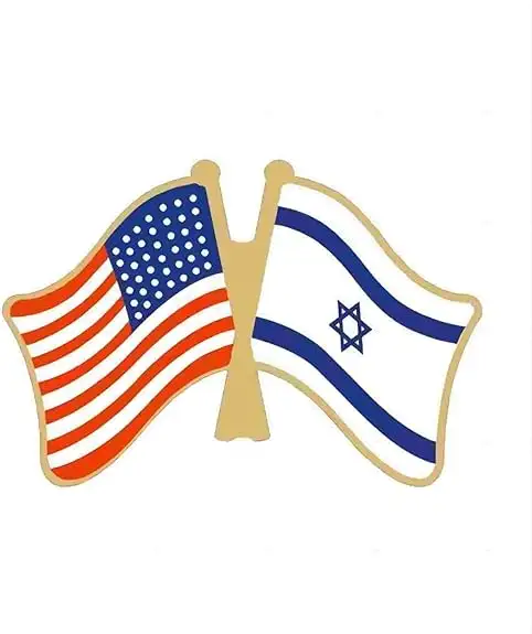 Gerpas מתנות בהתאמה אישית לנו דגל ישראל פין סיכת סיכת חברות אמריקאית