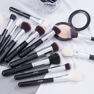 Porta Brochas de Maquillaje de Madera Negra con Logotipo Personalizado de Alta Calidad <span class=keywords><strong>para</strong></span> Pinceles de Maquillaje <span class=keywords><strong>para</strong></span> Niñas, con Espacio <span class=keywords><strong>para</strong></span> Corrector, MOQ Bajo - Product Image 6