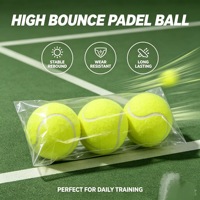 Ballon de padel d'entraînement standard international, 57% feutre de laine, haute élasticité, durable, en sac