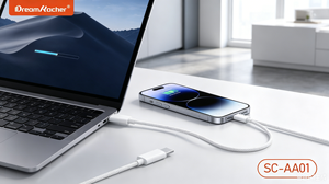 Câble USB-C tressé en nylon PD pour téléphone portable, 130 brins, longueurs <span class=keywords><strong>2m</strong></span> et 3m, charge haute vitesse - Product Image 2