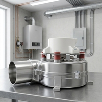 Ventilateur de gaine en ligne industriel BLDC avec contrôleur de vitesse, moteur EC, pour chaudière à essence jusqu'à 500 CFM, kit de conversion