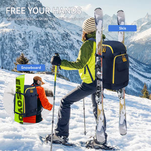 Sac de bottes de <span class=keywords><strong>Ski</strong></span> en plein air 50L sac à dos de voyage de grande capacité pour casque de <span class=keywords><strong>Ski</strong></span> lunettes gants Skis Snowboard et accessoires - Product Image 1