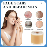 Bande et patchs de suppression des cicatrices en silicone souple de qualité médicale, resserrant et raffermissant, couleur nude pour les cicatrices anciennes et récentes