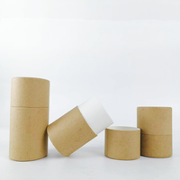 Tube en papier kraft biodégradable personnalisé de 45 ml, 60 ml, 75 ml pour stick déodorant, contenant pour emballage de soins de la peau et shampoing, à usage professionnel