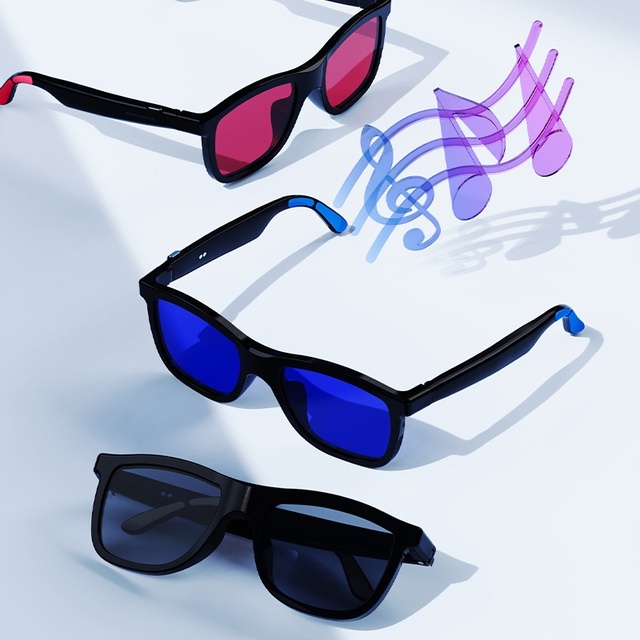 TYTCH70 Electrochromic Smart Glasses with AI Translation for 100 Languages Music Player for Touch Control PC+ABS Frame