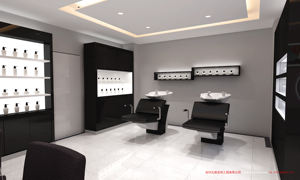 Vitrine en métal doré de salon avec logo personnalisé gratuit pour extension de cheveux humains et de perruques Support sur pied pour perruques de magasin - Product Image 5