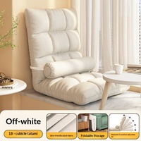 Canapé paresseux en tissu Tatami, design moderne, pour petit appartement, pliable, pour dortoir, fenêtre en baie, lit-chaise, dossier simple, balcon, amovible