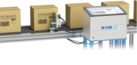 Imprimante jet d'encre TIJ grand format automatique W108 108 mm HP 4.0 pour l'impression de boîtes en carton, plastique et emballages de sacs