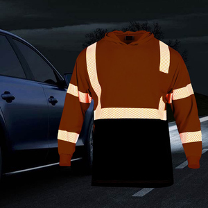 Sudadera de Seguridad con Logotipo Impreso para Hombre, Camisa de Trabajo Reflectante, Transpirable, de Alta Visibilidad, Manga Larga, para Construcción, con Capucha - Product Image 6