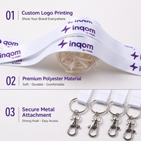 Cordones Personalizados con Logotipo, Correa para Tarjetas de Identificación con Clip Metálico para Eventos de Oficina, Promoción, Ferias Comerciales