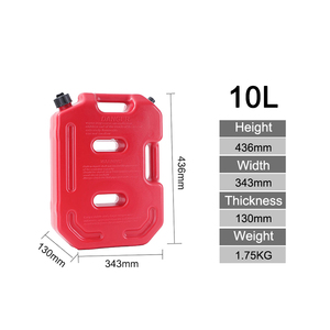 GARIDA Réservoir d'huile Tambour d'huile léger Voiture Seau de rechange Jerry Can Plastique Assurance qualité personnalisée Extérieur 3L 5L 6L 10L Essence - Product Image 5