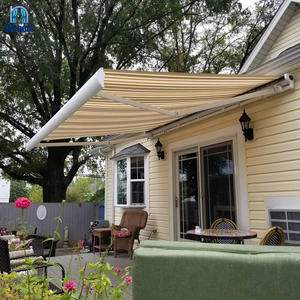 Toldo Retráctil Motorizado con Marco de Aleación de Aluminio, Toldo Eléctrico para Patio, Toldo Plegable Manual con <span class=keywords><strong>Manivela</strong></span> - Product Image 5