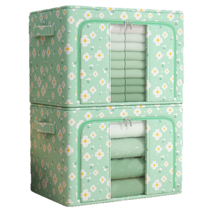 מארגן בגדים מתקפל מבד אוקספורד עם קיבולת של 20-35 ליטר, עמיד לעומס של מעל 10 ק\"ג, עמיד ועמיד למים לאחסון ביתי מודרני - Product Image 4