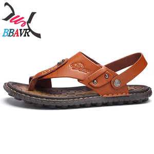 รองเท้าแตะหนังคุณภาพสูงสำหรับผู้ชาย ไซส์ใหญ่ รุ่น Herringbmen's One Beach Sandals - Product Image 5