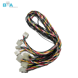 Kabel Harness Molex 4.20mm 10Pin Male ke 2*4Pin Female 75CM/2.46ft UL1569 20AWG untuk Koneksi Daya & Sinyal Industri - Product Image 1