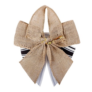 Guirnalda <span class=keywords><strong>de</strong></span> arpillera navideña <span class=keywords><strong>para</strong></span> <span class=keywords><strong>Navidad</strong></span>, decoración <span class=keywords><strong>de</strong></span> boda al aire libre, adorno <span class=keywords><strong>para</strong></span> árbol <span class=keywords><strong>de</strong></span> <span class=keywords><strong>Navidad</strong></span>, decoración rústica, lazo <span class=keywords><strong>de</strong></span> arpillera - Product Image 3