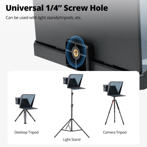Teleprompter Ambitful T1 Pro de pantalla grande, profesional, plegable, para entrevistas, para teléfonos inteligentes, cámaras DSLR, grabación de video en vivo. - Product Image 5
