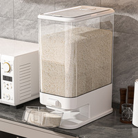 Grande Capacité Boîte de Rangement à Pression pour Riz Farine Céréales, Maison Anti-Insectes Anti-Humidité, Réservoir Scellé de Qualité Alimentaire