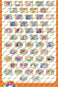 Mini aimant de réfrigérateur carré Pokémon, personnage d'anime <span class=keywords><strong>mignon</strong></span>, autocollant magnétique décoratif, décoration de maison Kawaii, cadeau pour enfants, objet de collection - Product Image 4