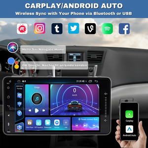 Đầu radio xe hơi Android 15 tích hợp Carplay GPS 7 inch dành cho Toyota Highlander 2008-2013, hỗ trợ 4G Carlife, Mirrorlink, <span class=keywords><strong>FM</strong></span>, BT, GPS, WIFI, màn hình cảm ứng, camera lùi - Product Image 4