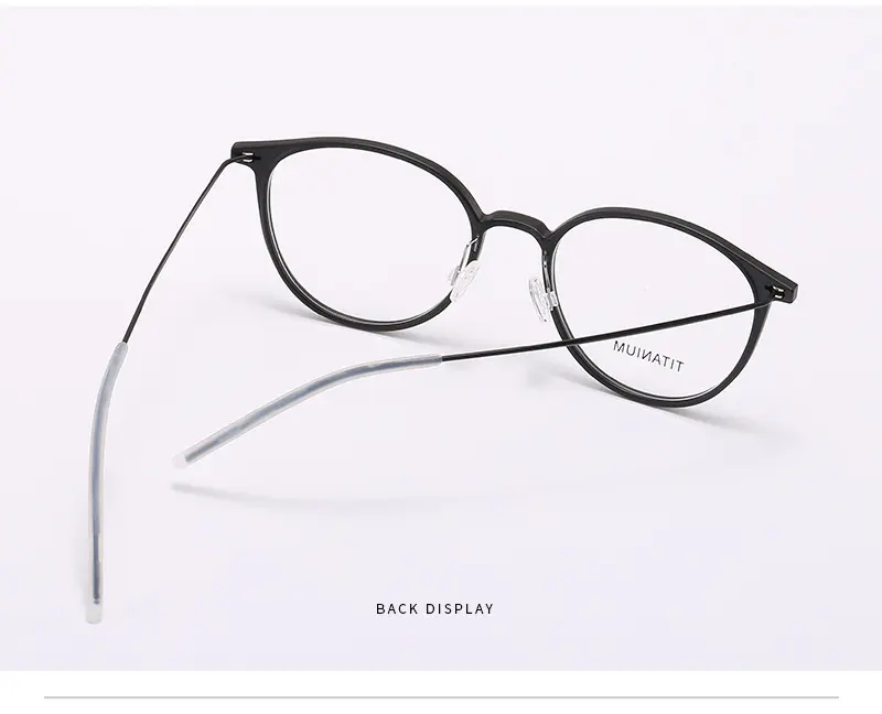 Özel Tungsten titanyum gözlük moda hafif gözlük çerçevesi kaymaz bellek çerçeve gözlük fabrika doğrudan