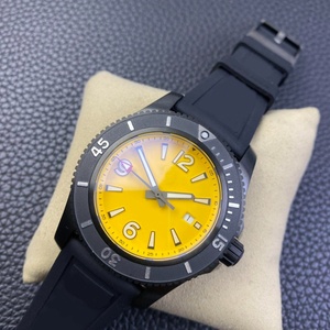 Reloj Deportivo de Buceo para Hombre al por Mayor, Esfera Amarilla, Correa de Silicona, Reloj Automático Luminoso, Resistente al Agua, con Calendario - Product Image 4